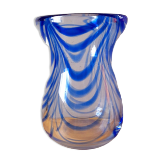 70s crystal vase