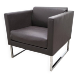 Tacchini brand brown leather armchair