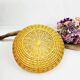 Round wicker flat basket
