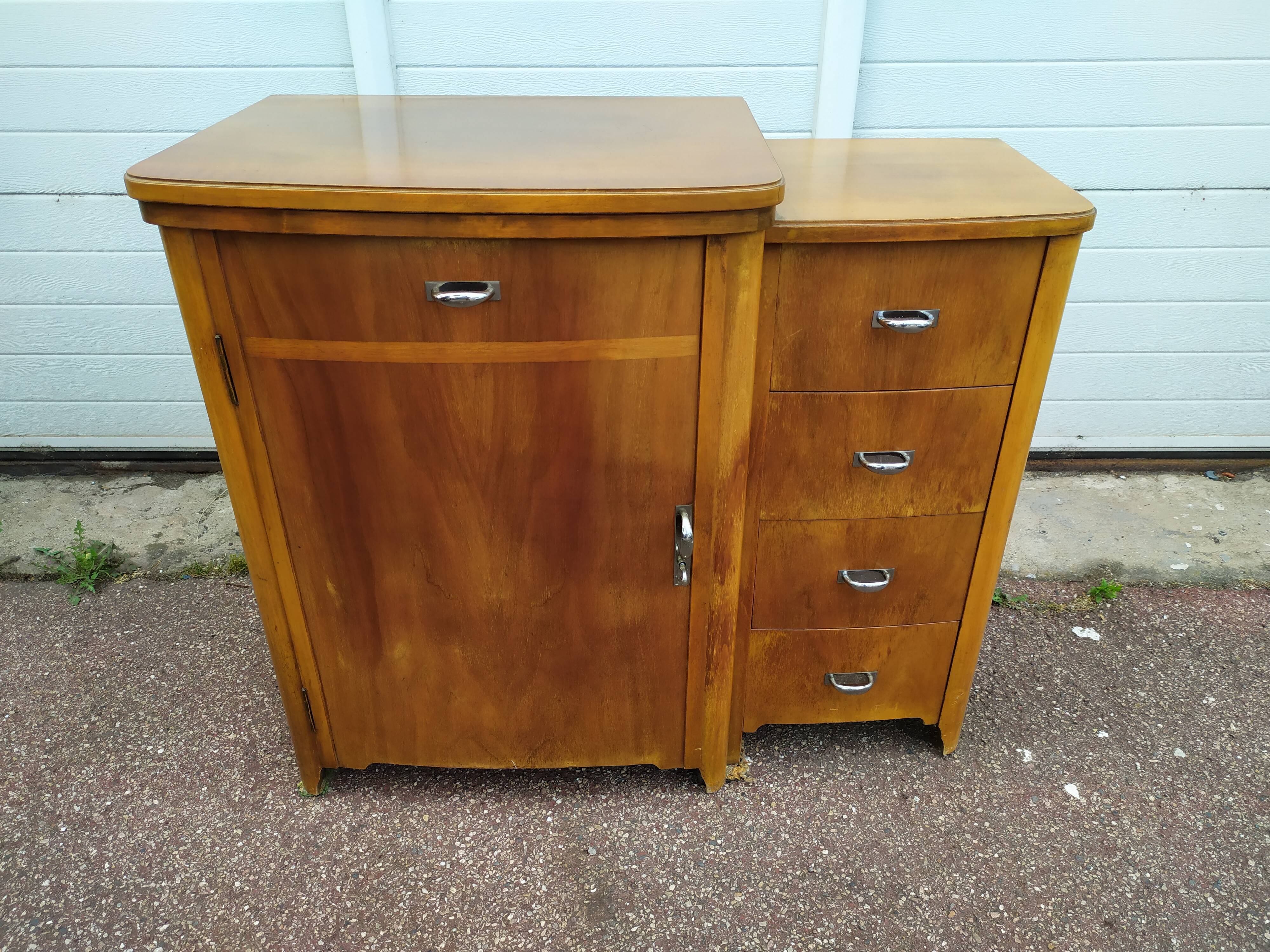 Meuble pour machine a coudre Singer - petit Bureau