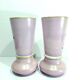 Pair of pink opaline vases