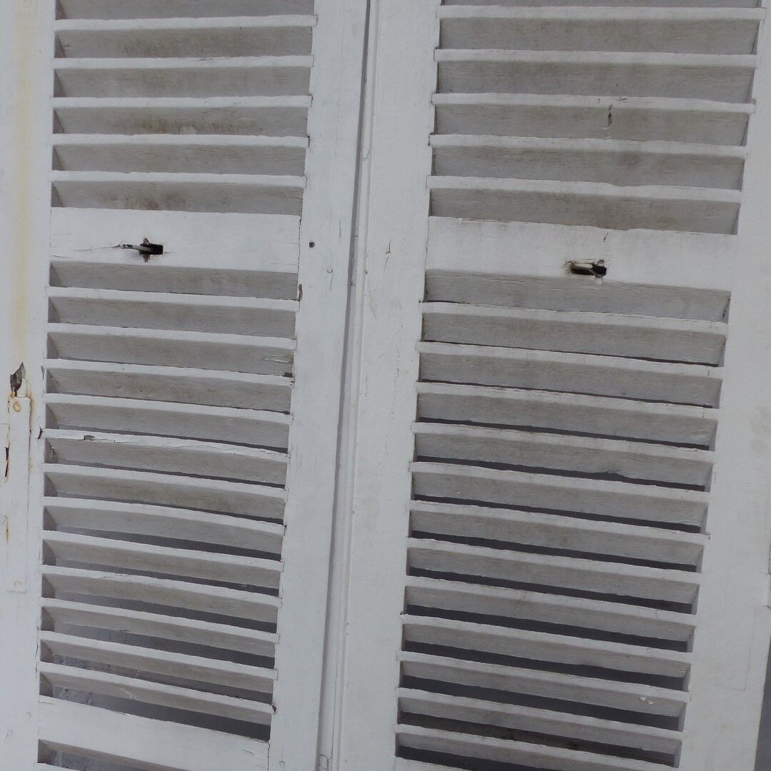 Old wooden shutters 2 leafs