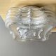 Square glass flush mounted ceiling or wall lamp
