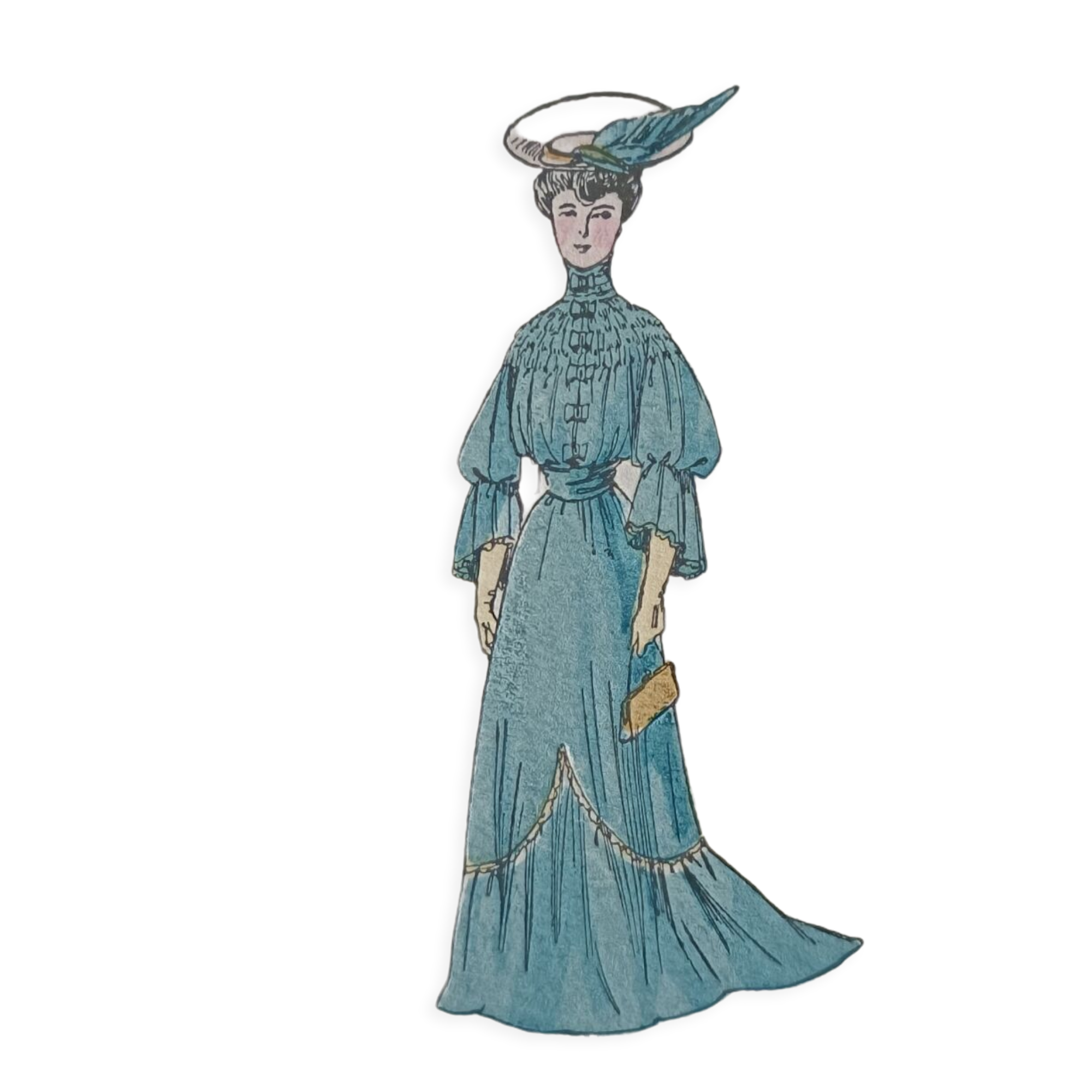 Colorful stencil Art Deco fashion