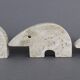 Set of 4 travertine anteaters Fratelli Mannelli vintage 70s