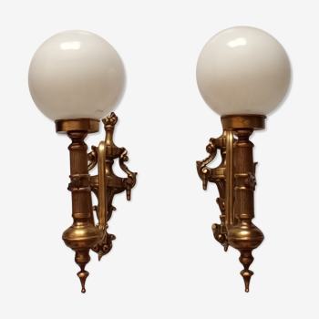 Pair of vintage wall lamps