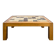 Coffee table Maison Regain in solid elm and ceramic stoneware.