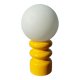 Yellow wooden lamp 70s