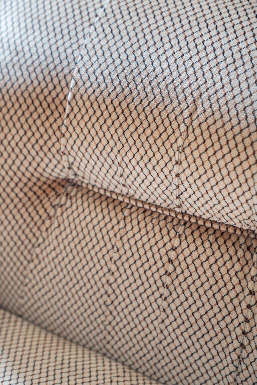 Pair of chenille armchairs 1970