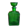 Green vintage whisky decanter