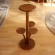 Solid oak wood plant stand, vintage from the 1950s, rare collectors item