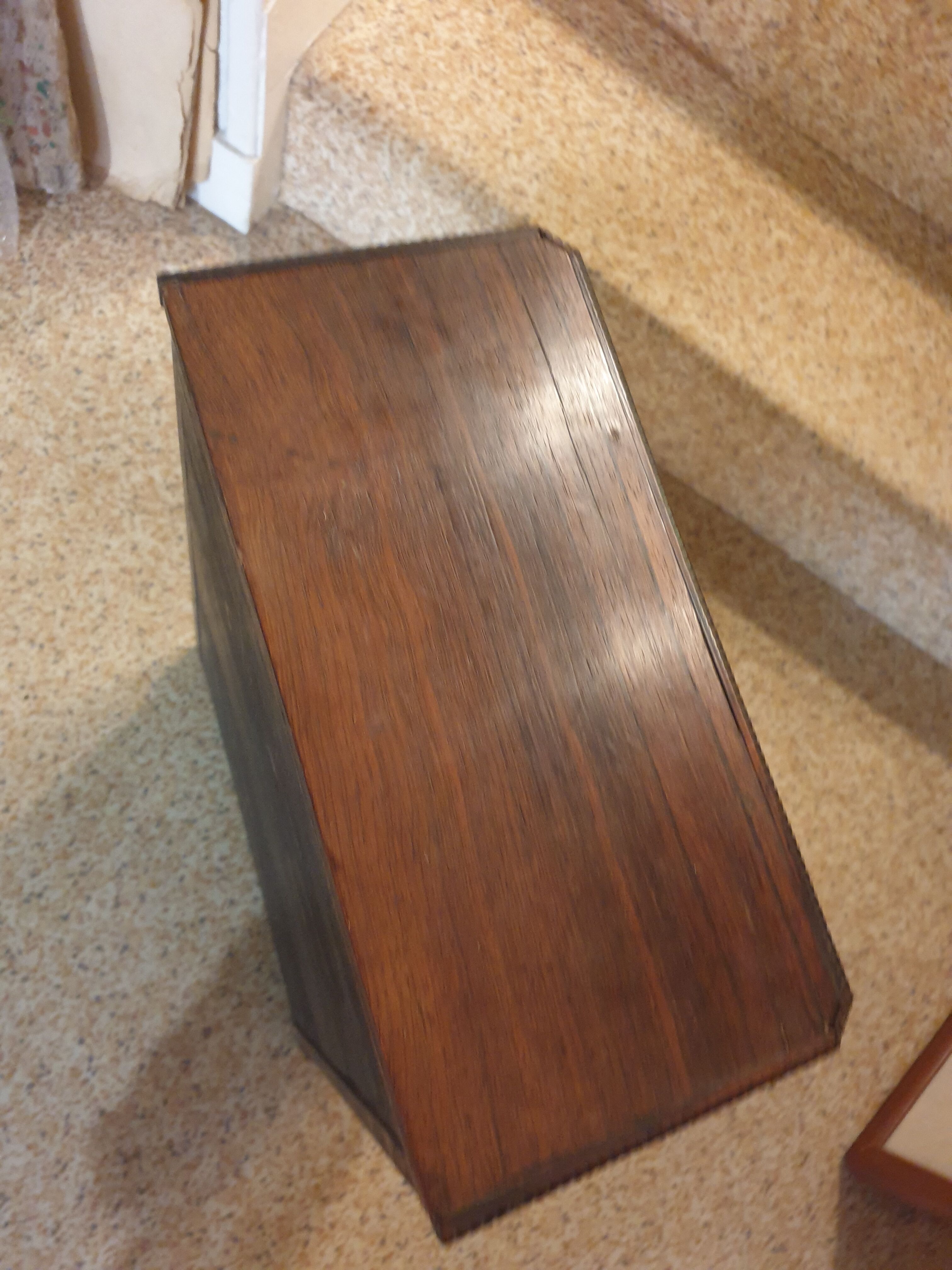 Antique doll cabinet