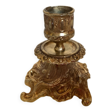 Bougeoir baroque en laiton