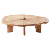 Charlotte Perriand's "Rio" rattan coffee table by Cassina