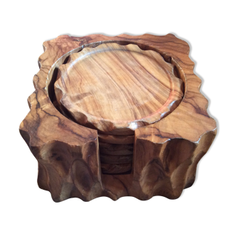 Sous verres en bois