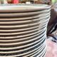 6 Flat plates Terre de fer Longchamp model René Made in France