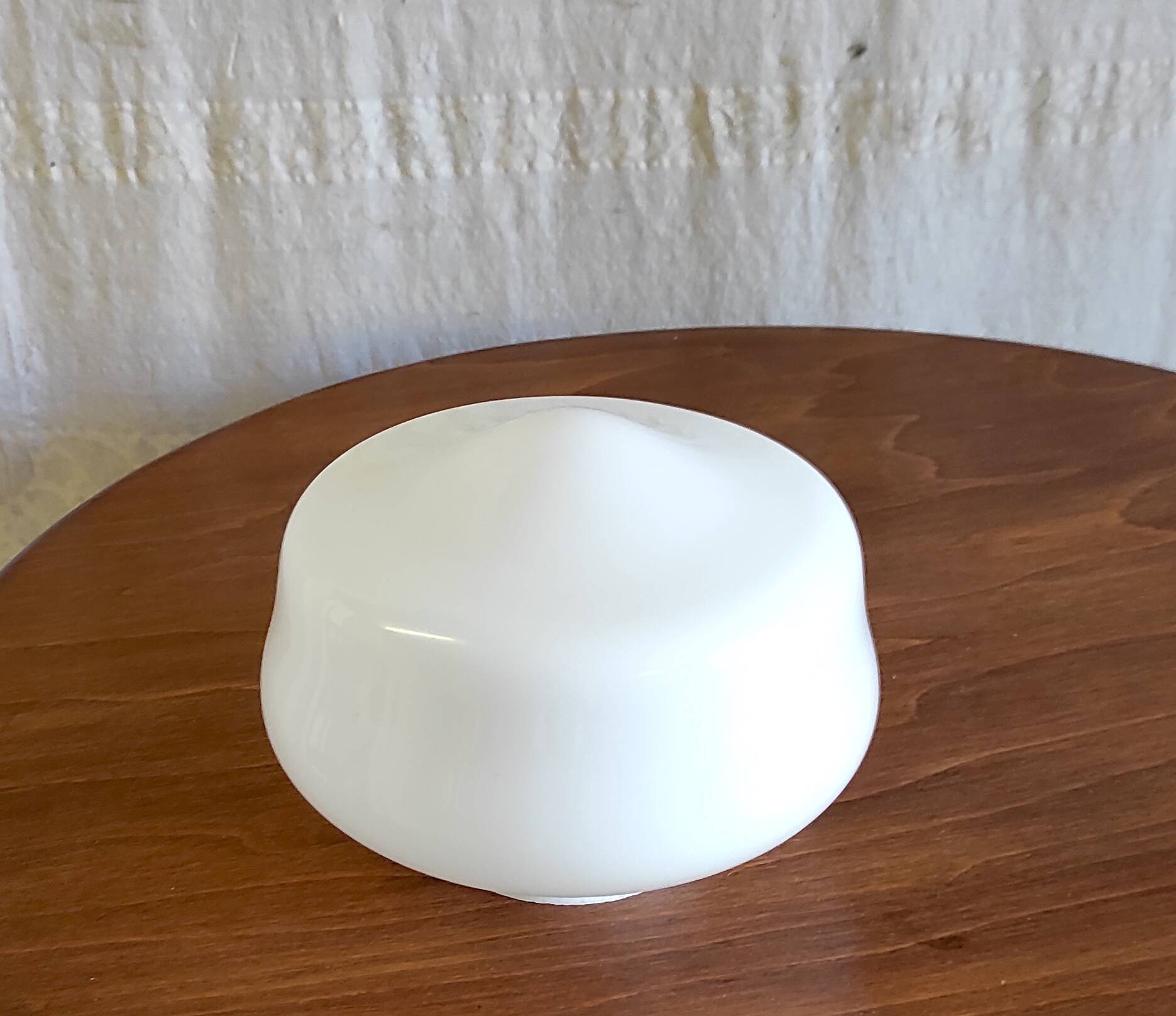 Industrial style opaline lampshade - mid-20th century