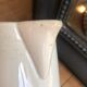 Old Digoin and Sarreguemines shabby white jug