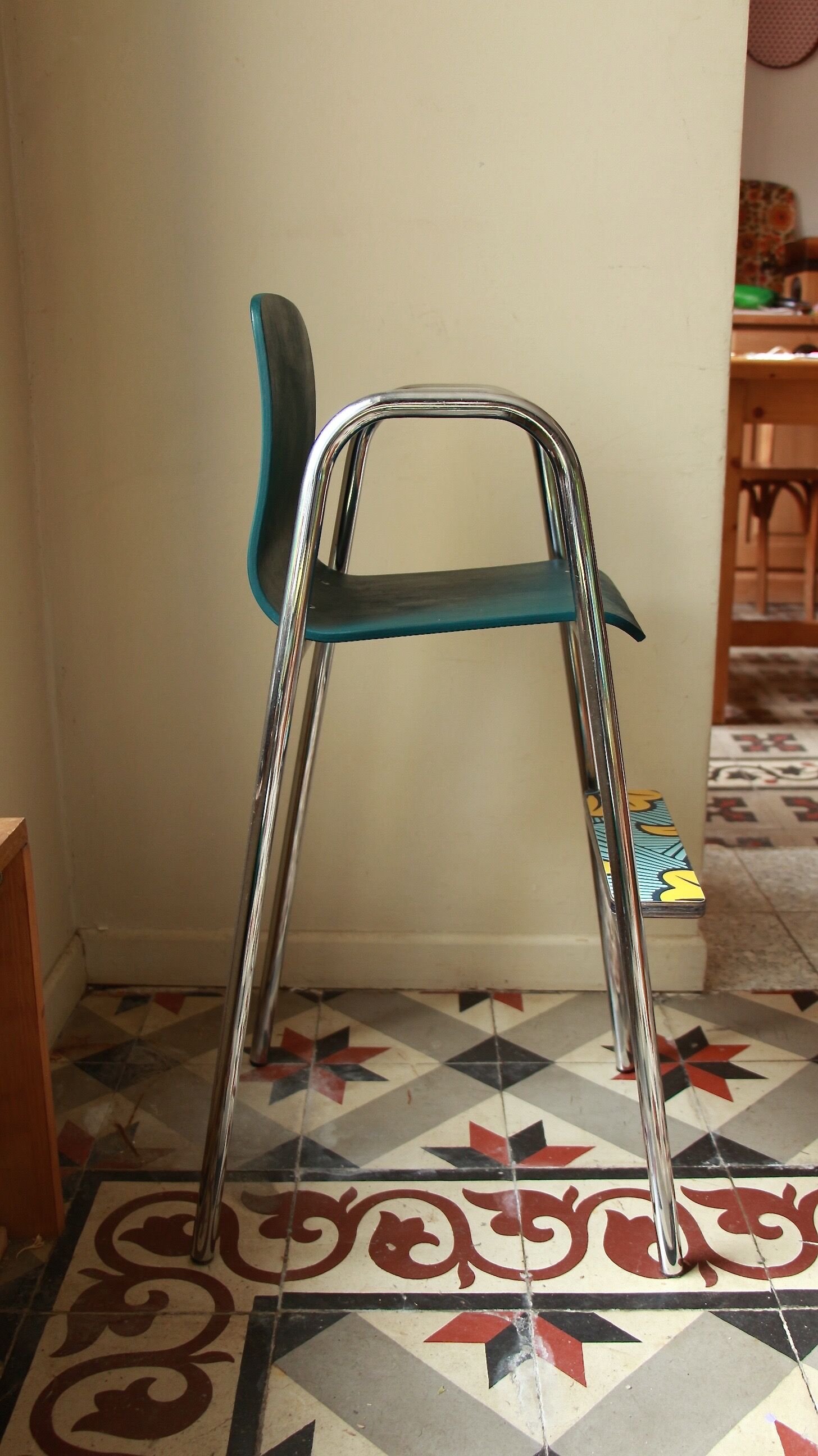 Vintage high chair for children