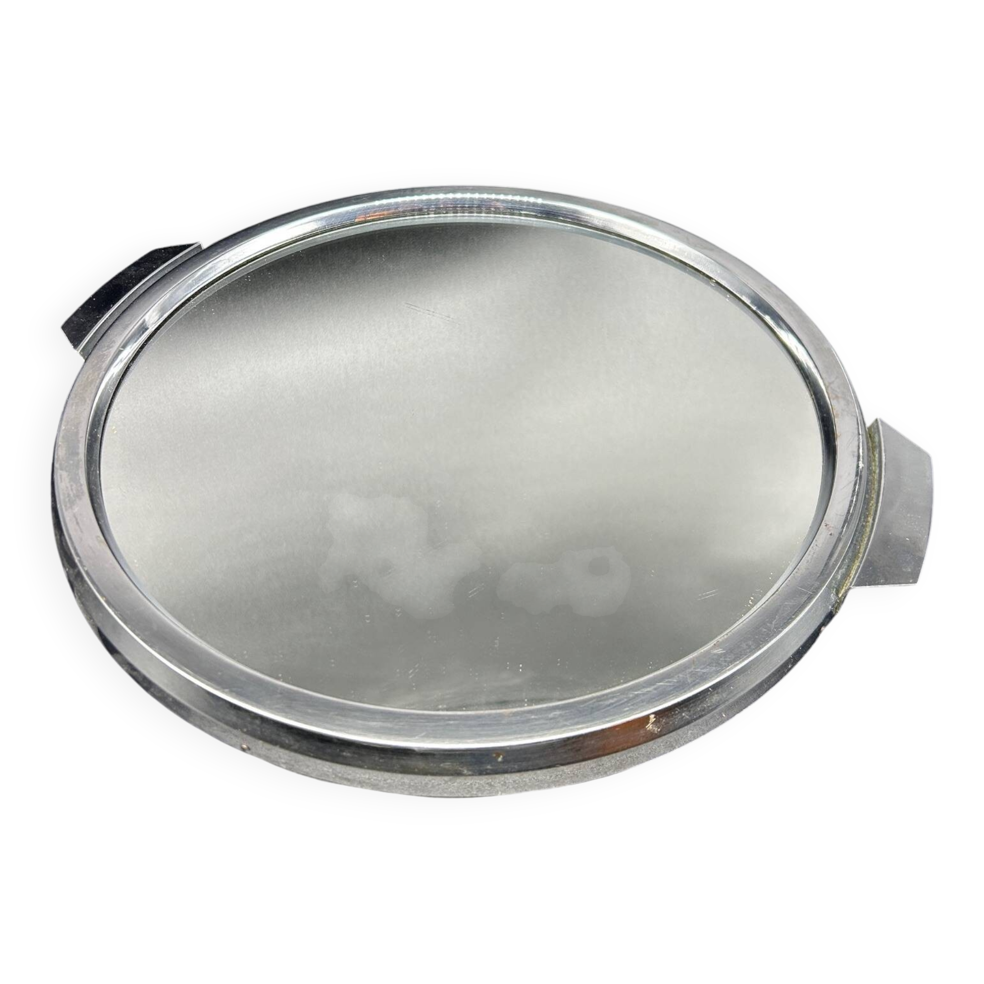 chrome Art Deco mirror tray