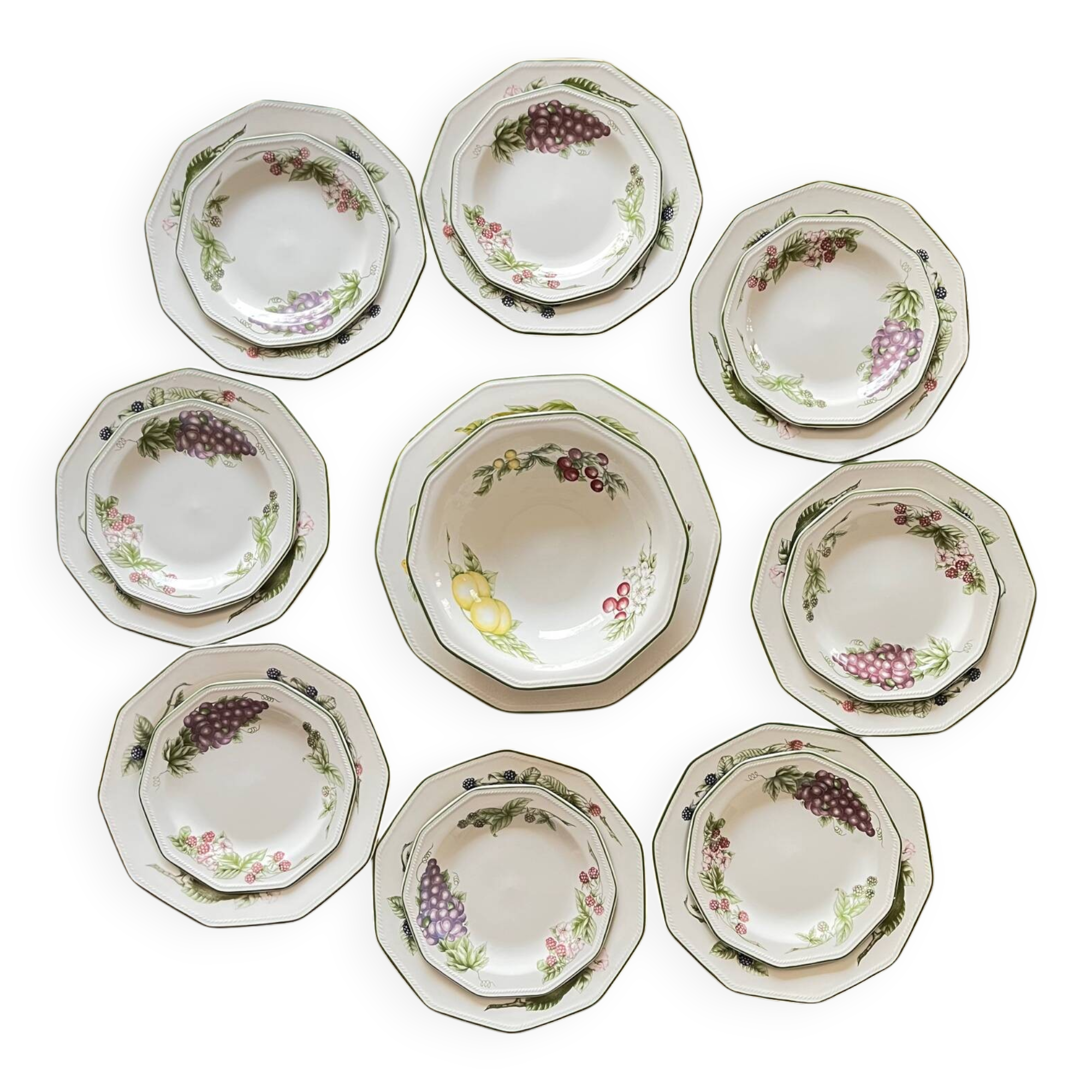 Service vaisselle anglaise