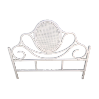 Rattan and caning headboard