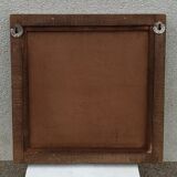 Square wooden mirror