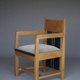 Oak Dutch Art Deco Armchair by Cor Alons for Winterkamp & van Putten