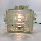 Italian Crystal "Apis" Table Lamp from Poliarte, 1960s