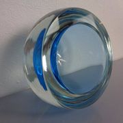 Large Sommerso Murano Glass Bowl by Flavio Poli, 1960s