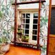Vintage bamboo mirror