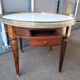 Coffee table hot water bottle old marble top Louis xvi style