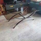 Vintage glass coffee table