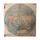 Mappemonde carte ancienne communication dans l’hémisphère nord