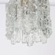 Murano Glass Ice Pendant by Kalmar, Austria, 1960s
