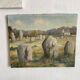 Huile sur toile paysage de Bretagne  Lucien Ferriot , Dolmens