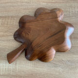 Wooden tray in clover shape