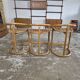 Set of 3 Almillmö bar stools, vintage German design from the 1980s.