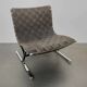 Luar lounge chair, black, by Ross Littell for ICF de Padova, Italy, 1960s.
