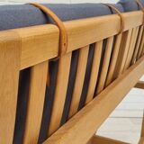 1970s, Danish design by Børge Mogensen, sofa model 2252, oak, furniture wool