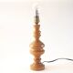 Pied de lampe bois tourné