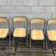 School chair child light wood grey (x4)