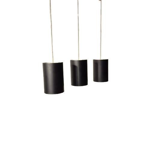 6 Louis Poulsen "pipe" pendant lights, 1960s, lacquered steel