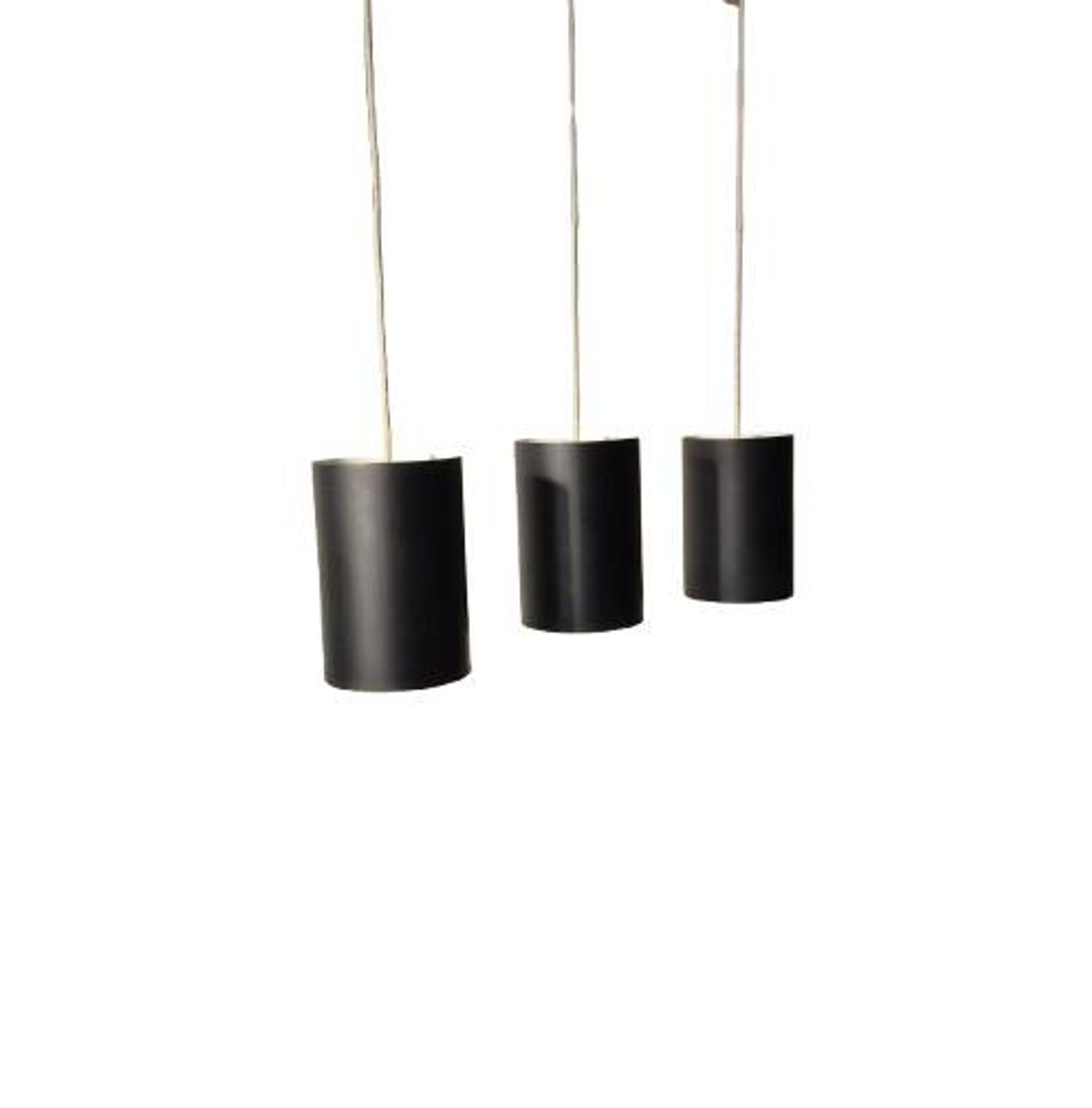 6 Louis Poulsen "pipe" pendant lights, 1960s, lacquered steel