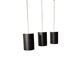 6 Louis Poulsen "pipe" pendant lights, 1960s, lacquered steel