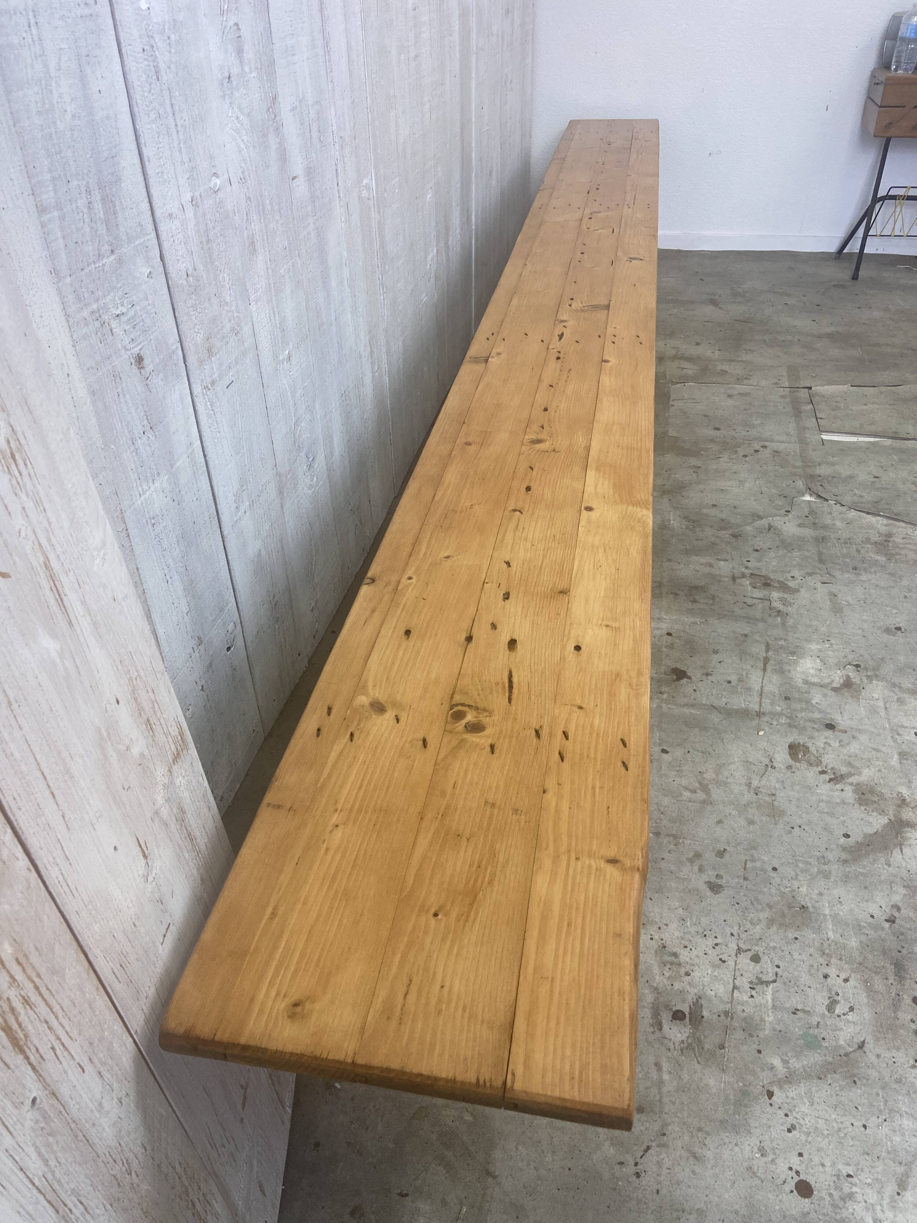 Large farmhouse bench
