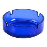 Vintage blue glass ashtray