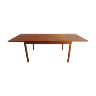 Vintage Large Danish Teak Extending Dining Table By Vejle Stole