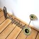 Extendable wall candle holder