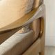 Paire de fauteuils vintage – Années 80 – Velours côtelé beige